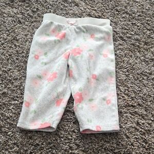 Gerber Fleece Pants With Sweet Flower Design 🌸